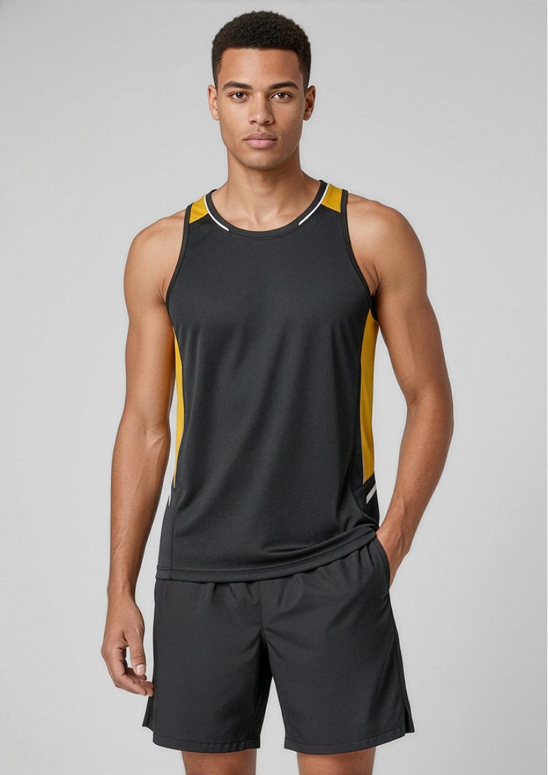 SG702M - Mens Renegade 100% BIZCOOL Sports Singlet