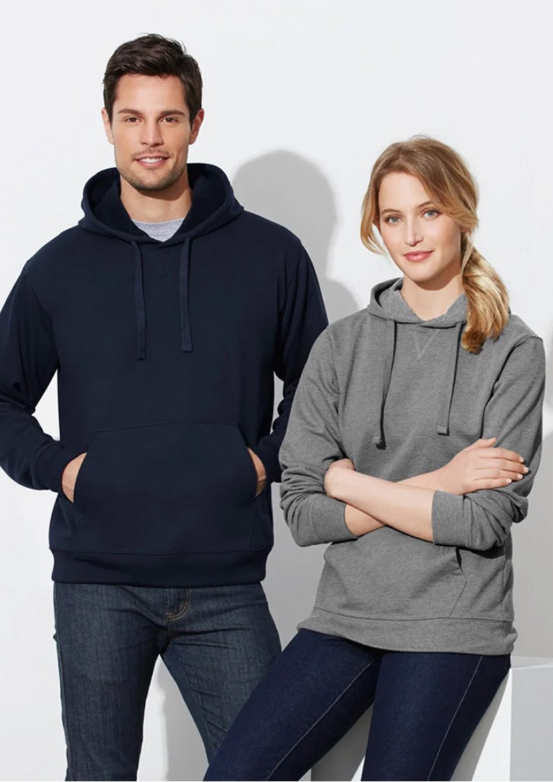 SW760M - Mens Crew Pull-Over Hoodie - 320 GSM