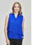 Seville Womens Sleeveless Layered Blouse
