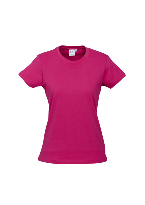 Women Ice 100% Cotton Hot Pink T-Shirt