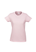 Women Ice 100% Cotton Light Pink T-Shirt