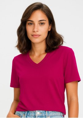 T800LS - Ladies Aero V-Neck, Soft Touch Cotton, Breathable Tees