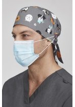 Unisex Printed Scrub Cap