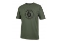 Mens Army Cotton Tee with Circular Graphic