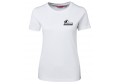 Ladies White Cotton Tee with Urban Sketchers Logo Left Chest