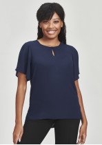 Vienna Womens Short Sleeve Blouse