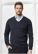 WP417M - Mens Milano 50% Wool Washable Pullover