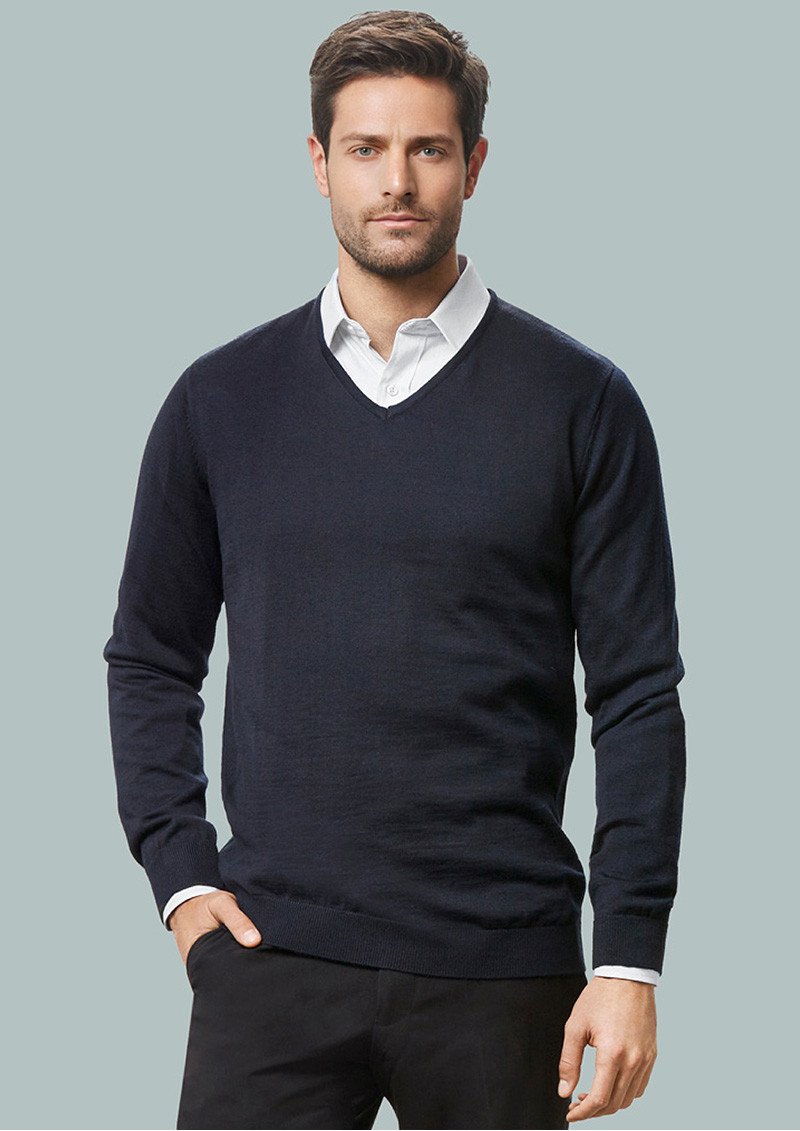 WP417M - Mens Milano 50% Wool Washable Pullover