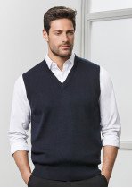 WV6007 - Mens Wool Mix V-Neck Vest