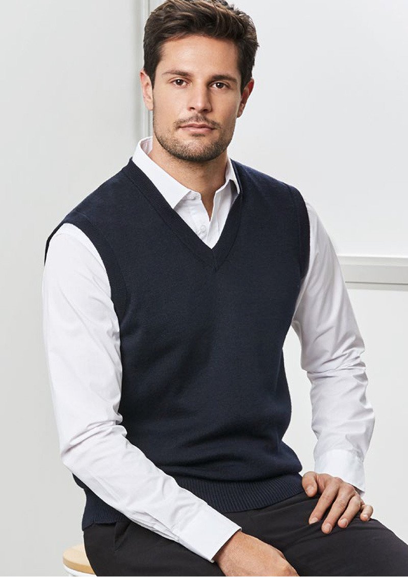 WV6007 - Mens Wool Mix V-Neck Vest