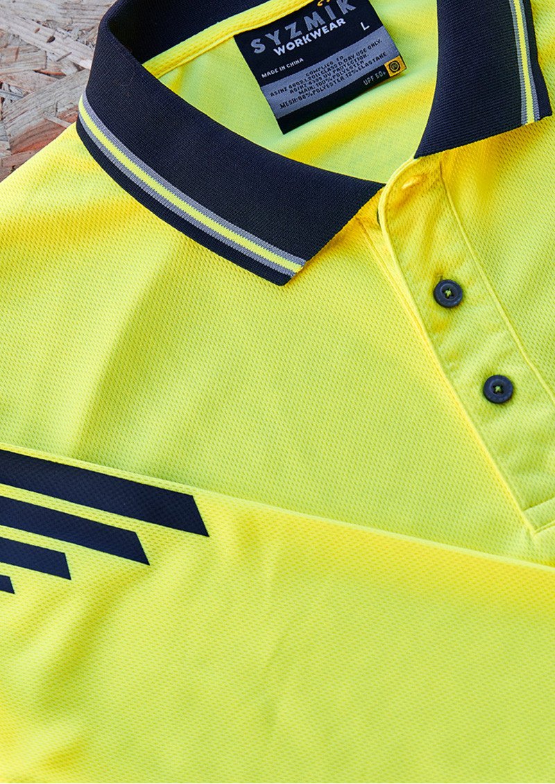 ZH310 - Men's Hi Vis Flux Quick Dry Long Sleeve Polo ZH310 - Men's Hi Vis Flux Quick Dry Long Sleeve Polo