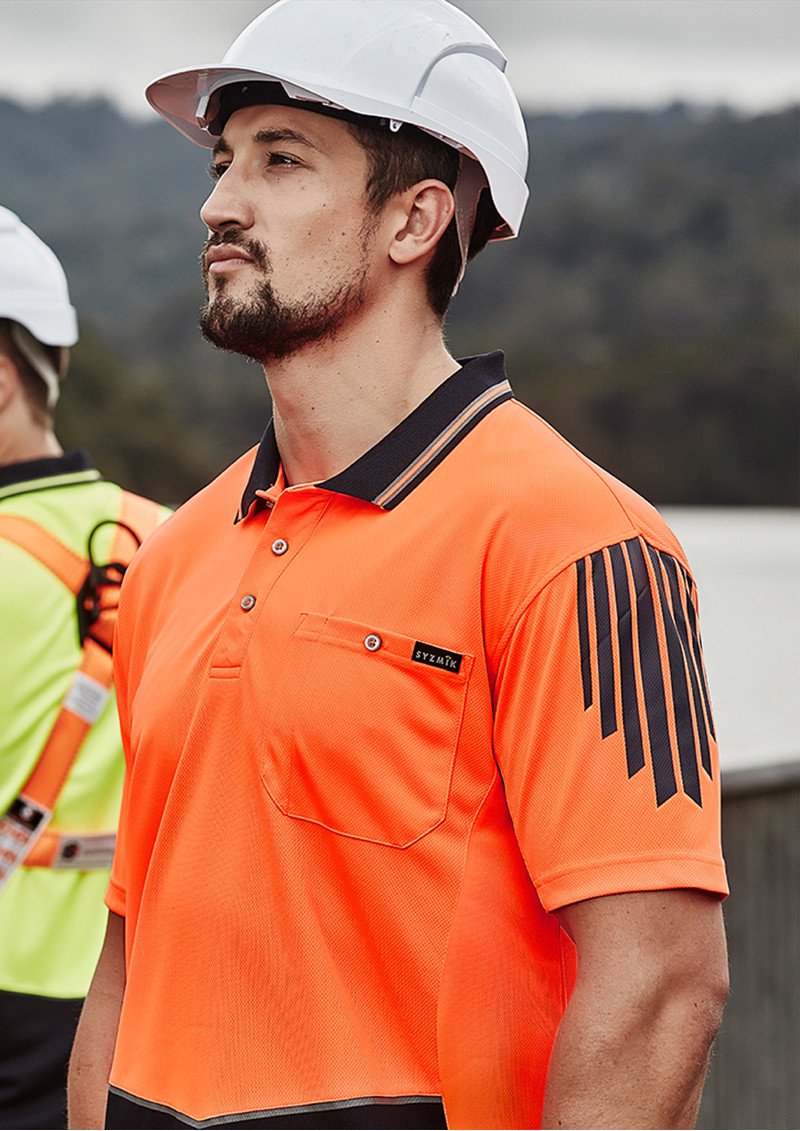ZH315 - Men's Hi Vis Flux Short Sleeve Polo