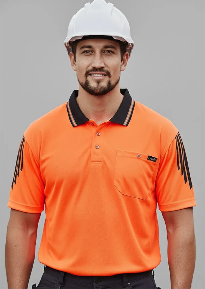 ZH315 - Men's Hi Vis Flux Short Sleeve Polo