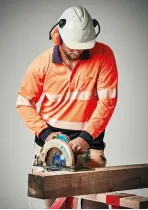 ZH530 - Hi Vis Segmented Taped Long Sleeve Polo Shirt