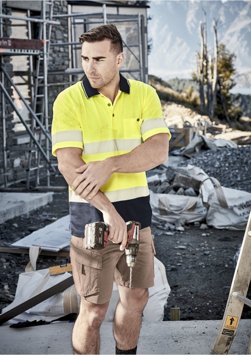 Hi Vis Segmented Tape Short Sleeve Polo