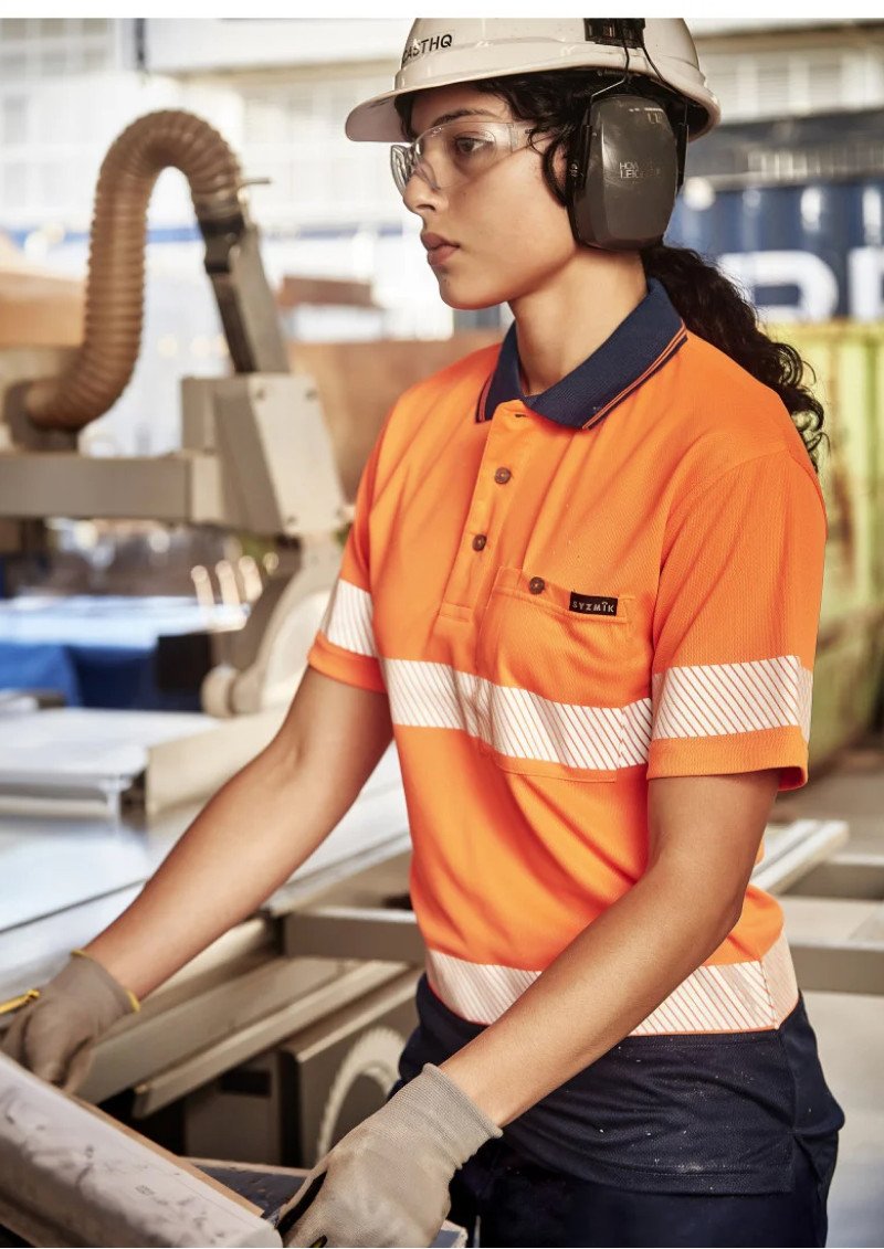 Hi Vis Segmented Tape Short Sleeve Polo