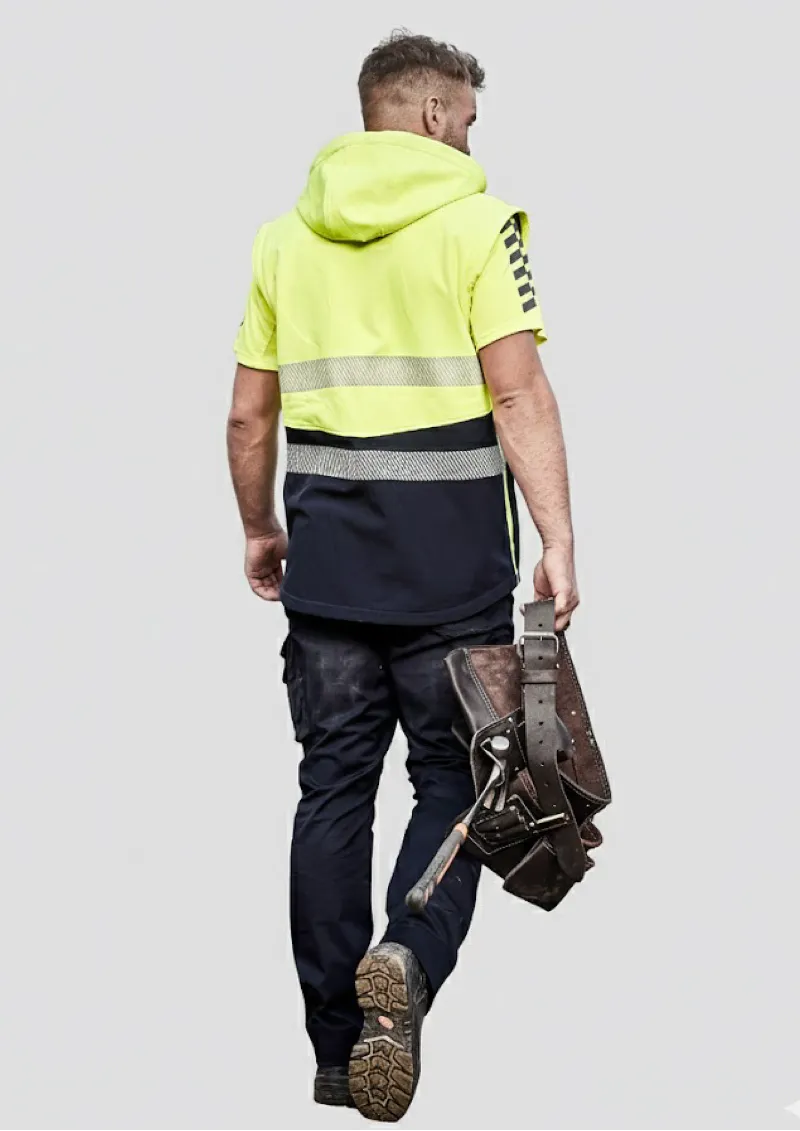 ZJ453 - Unisex 2 in 1 Stretch Softshell Segmented Taped Jacket