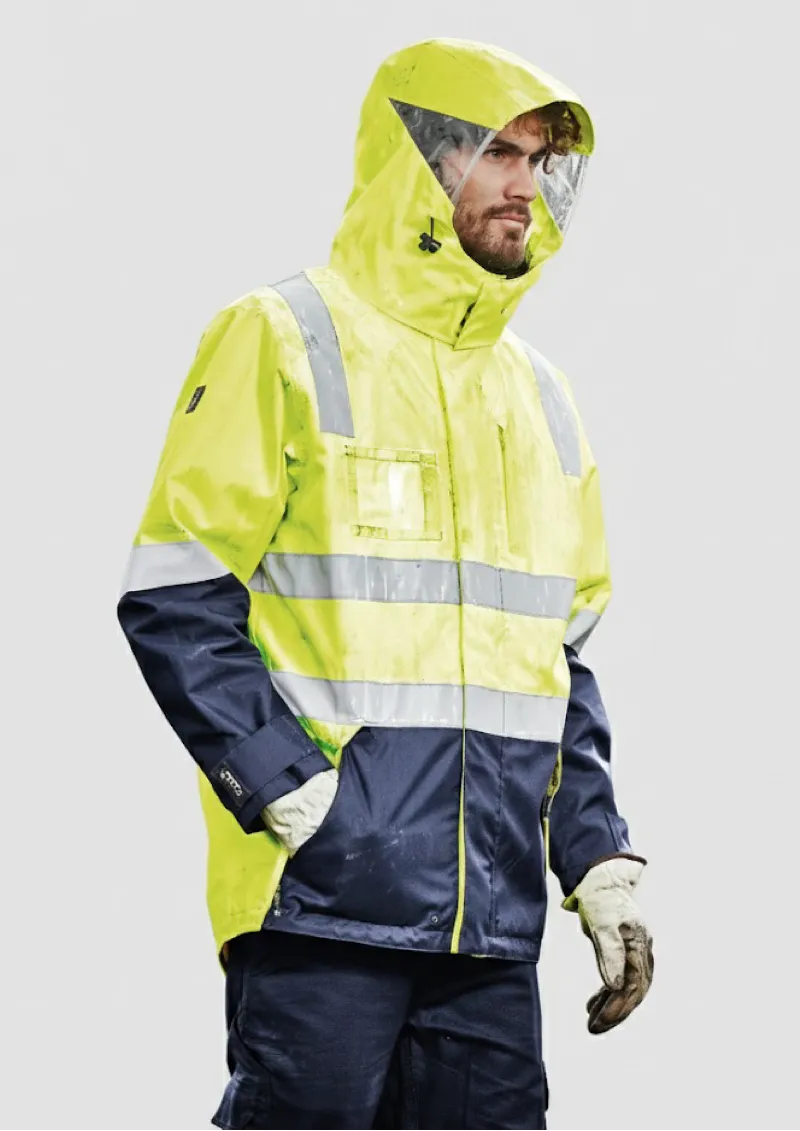 ZJ532 - Mens Hi Vis 4 in 1 Waterproof Jacket
