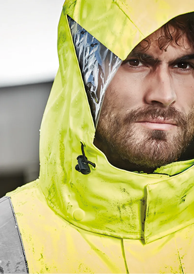 ZJ532 - Mens Hi Vis 4 in 1 Waterproof Jacket