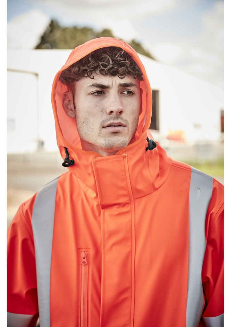 ZJ620 - Mens Hi Vis X Back Heavy Duty Waterproof Jacket