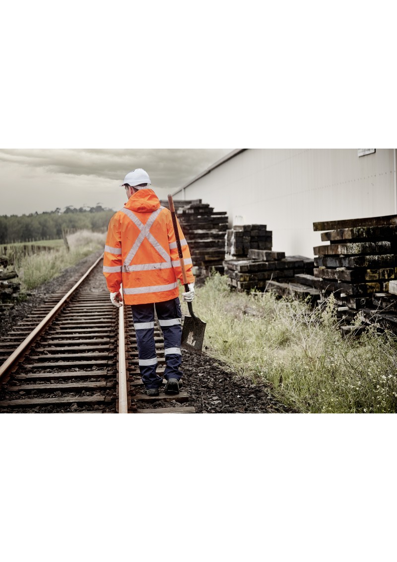 ZJ657 - Mens TTMC-W23 Hi Vis X Back Ultralite Waterproof Jacket
