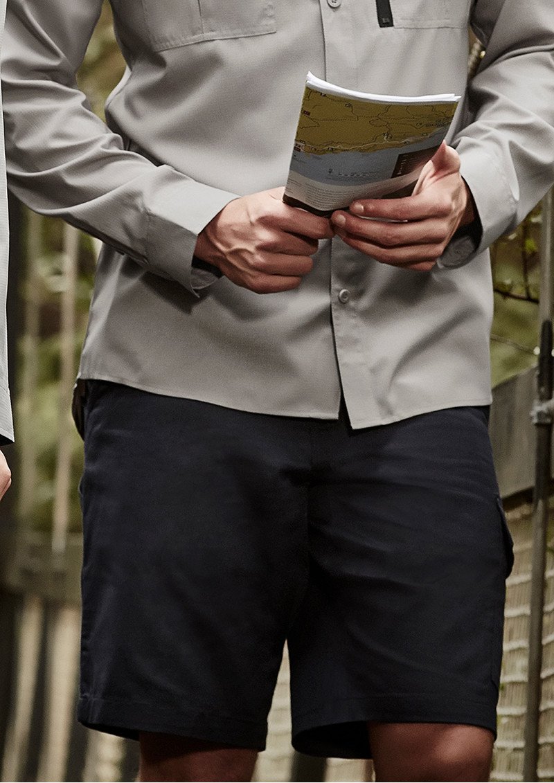 ZS505 - Mens Rugged Cooling Vented 100% Cotton Short