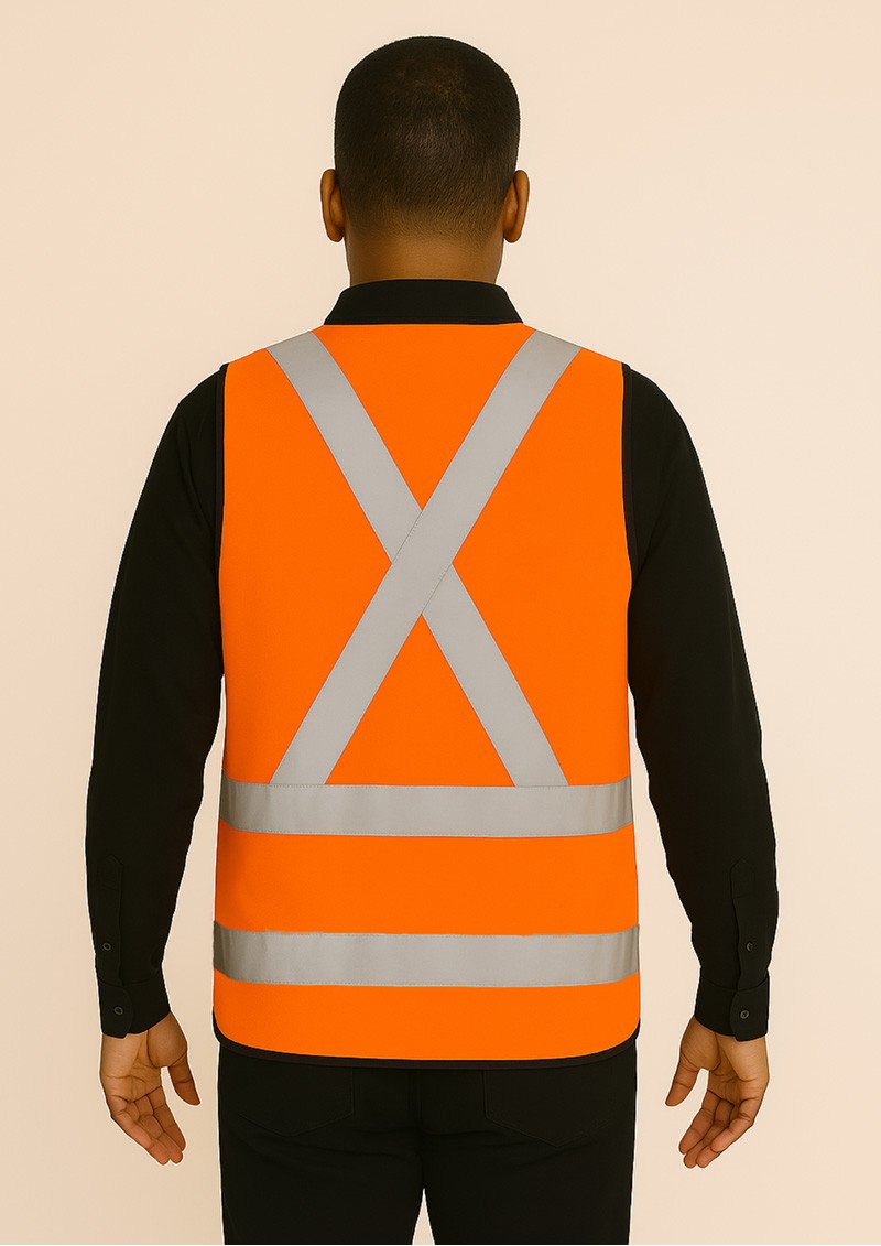 ZV961-Mens TTMC-W17 Zip X Back Vest