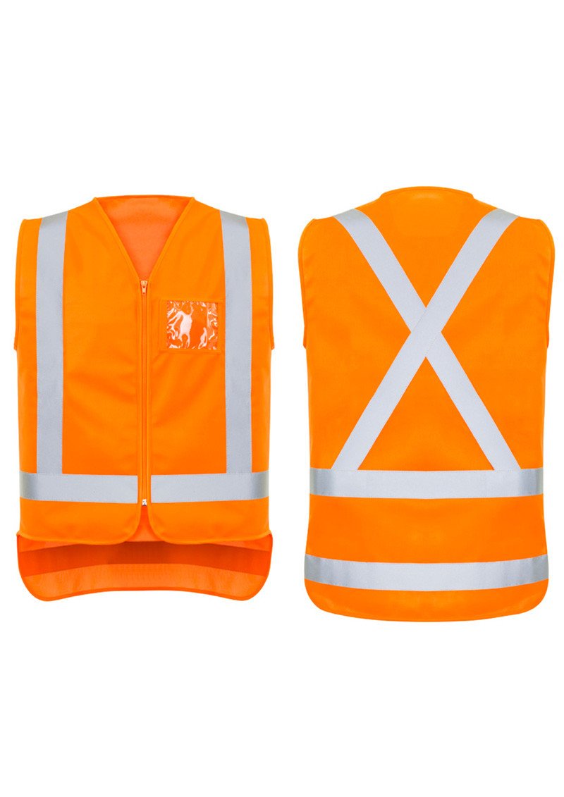 ZV961-Mens TTMC-W17 Zip X Back Vest