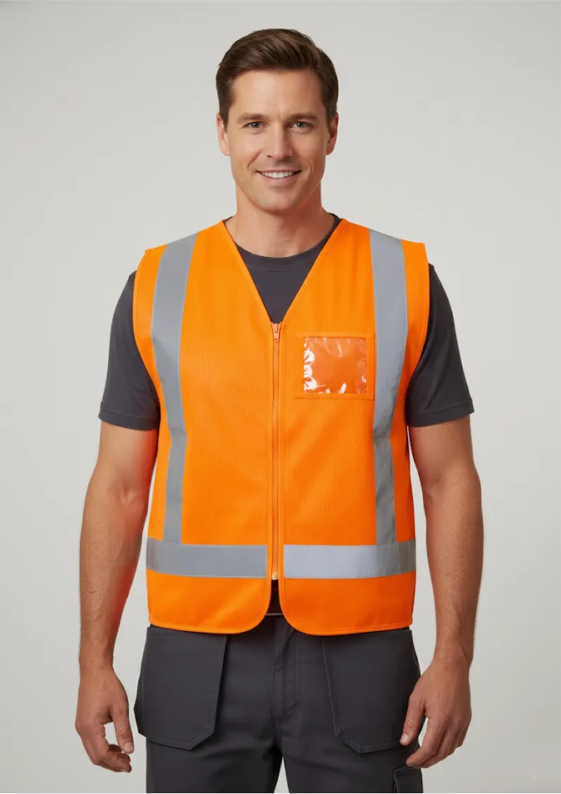 ZV961-Mens TTMC-W17 Zip X Back Vest