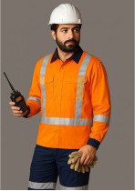 ZW126-Mens TTMC-W17 X Back Work Shirt ZW126-Mens TTMC-W17 X Back Work Shirt