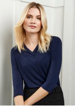 LADIES LANA 3/4 SLEEVE TOP LADIES LANA 3/4 SLEEVE TOP