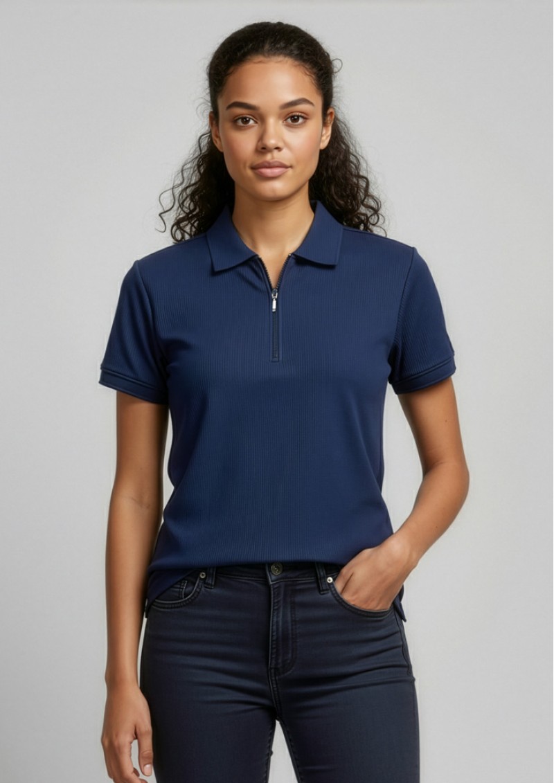 P3325 - Ladies Micro Waffle Quick-Dry, No Iron Polo