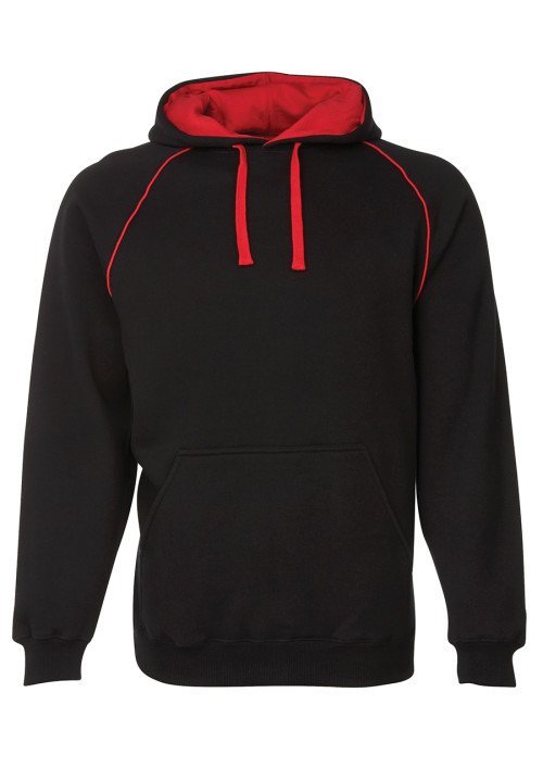 ADULTS CONTRAST FLEECY HOODIE