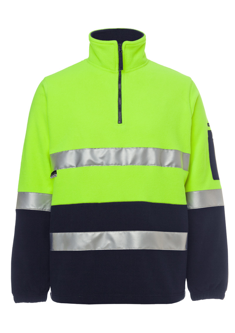 6DNPF - HI VIS (D+N) 1/2 ZIP POLAR