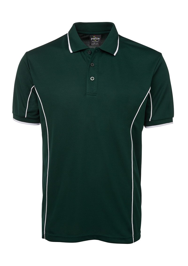 SHORT SLEEVE PIPING POLO