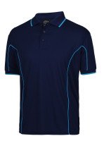 SHORT SLEEVE PIPING POLO