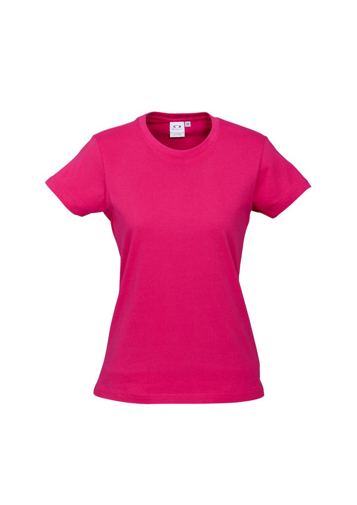 Women Ice 100% Cotton Hot Pink T-Shirt