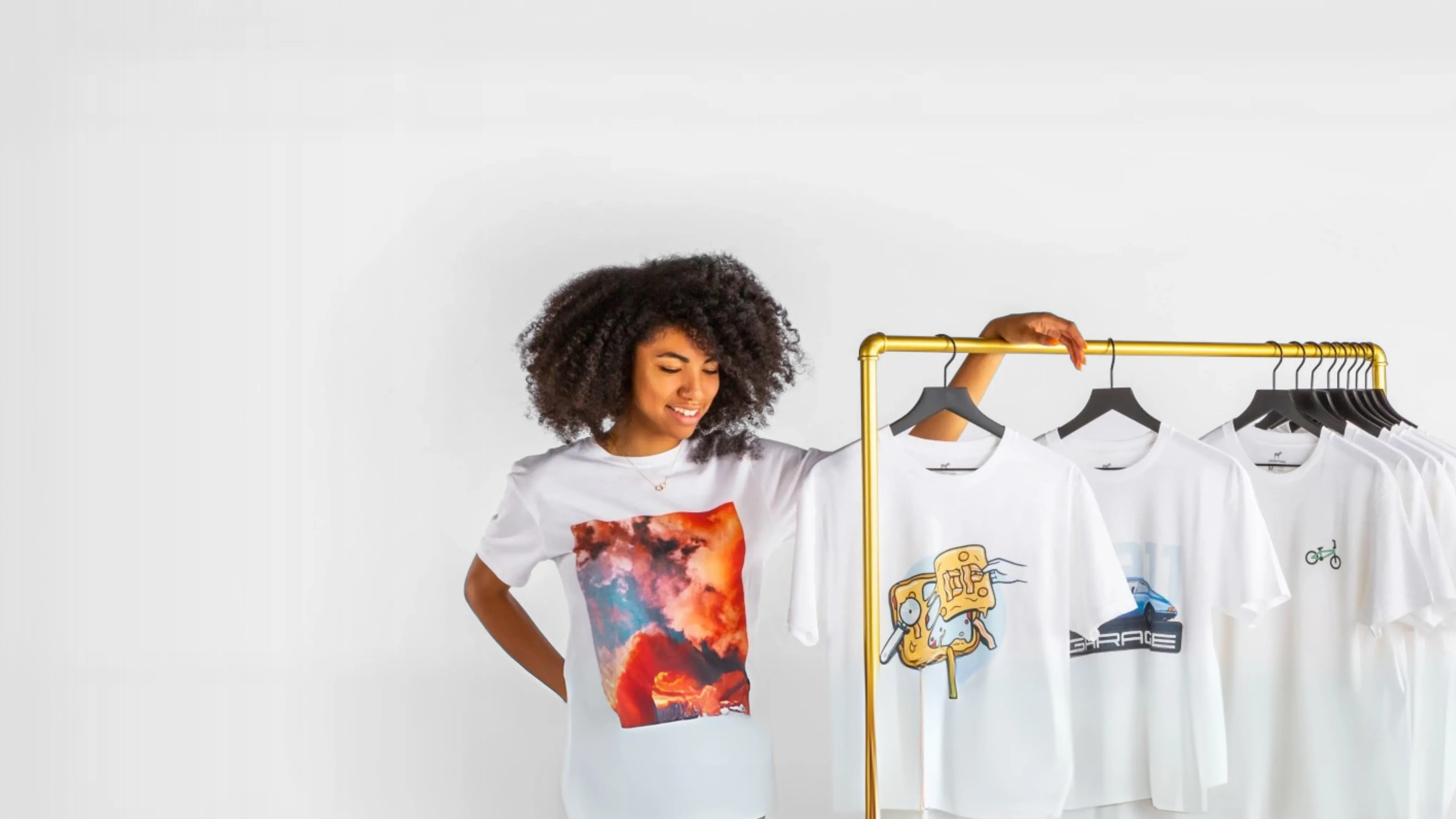 Custom printed cotton apparel